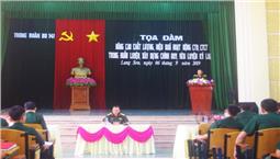 Tọa đàm nâng cao chất lượng, hiệu quả hoạt động CTĐ, CTCT trong huấn luyện, xây dựng chính quy, rèn luyện kỷ luật